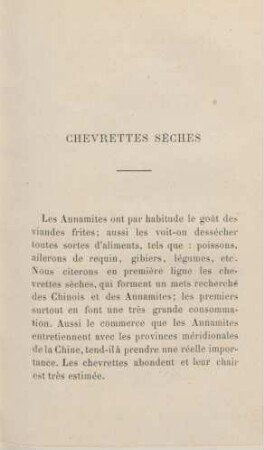 Chevrettes sèches