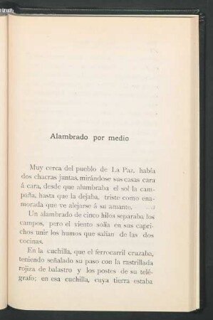 Alambrado por medio