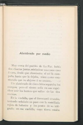 Alambrado por medio