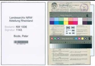 Entnazifizierung Peter Boots , geb. 09.08.1879 (Postbote)