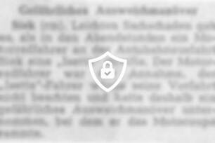 Gefährliches Ausweichmanöver