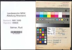 Entnazifizierung Rudi Sahner , geb. 04.12.1910 (Spinnmeister)