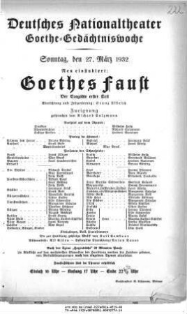Goethes Faust Der Tragödie erster Teil