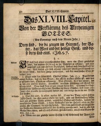 40-52, Das XLVIII. Capitel