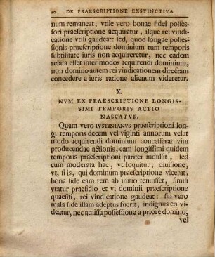 Dissertatio iuridica de praescriptione exstinctiva cum interitu iurium per non usum haud confundenda