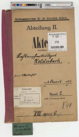 Nahkampfmitteldepot Kelsterbach: Bd. 2