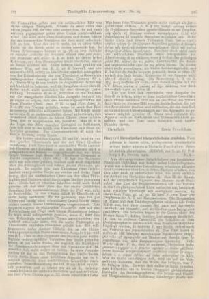 526-528 [Rezension] Hesychii Hierosolymitani interpretatio Isaiae prophetae
