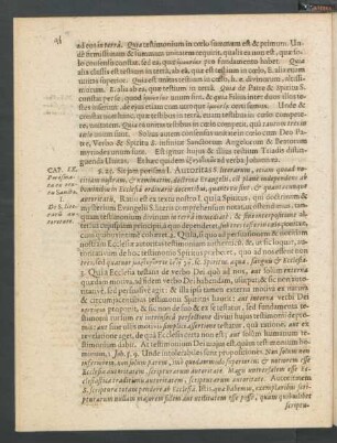 Cap. IX. Porismata ex textu Sancto.