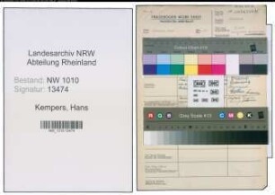 Entnazifizierung Hans Kempers , geb. 09.01.1893 (Lehrer)