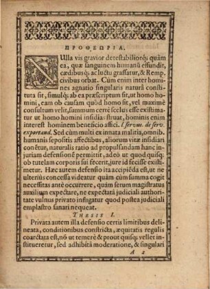 Disp. de iure pugnae, et moderamine inculpatae tutelae