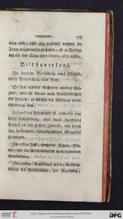 Bildhauerkunst