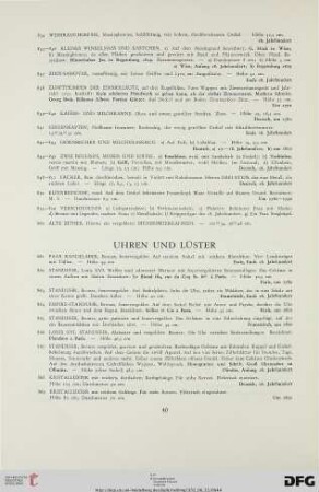 Uhren und Lüster (Nr. 861-869)
