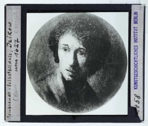 Rembrandt (Nachfolge), Büste eines jungen Mannes (Warschau NM 185966)