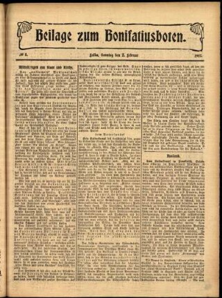 Zweite Ausgabe vom Sonntag, den 03. Februar 1907.