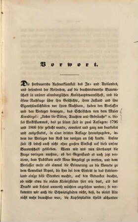 Sitten, Gebräuche, Trachten, Mundart, häusliche und landwirthschaftliche Einrichtungen der Altenburgischen Bauern