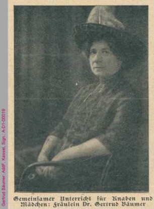 Porträt von Gertrud Bäumer