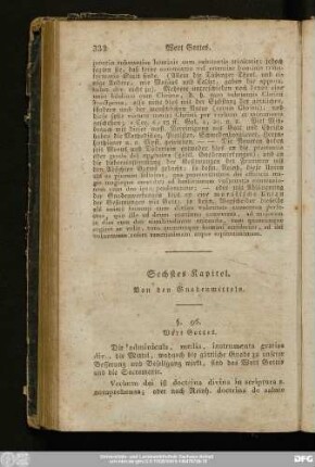 Sechstes Kapitel. Von den Gnadenmitteln.