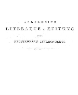 Allgemeine Literatur-Zeitung Vom Jahre 1836, Erster Band - Deutsche ...