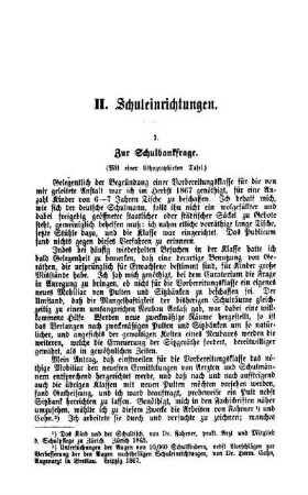Zur Schulbankfrage : (Mit einer lithographierten Tafel.)