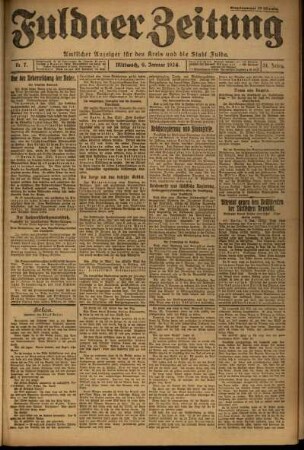 Ausgabe vom Mittwoch, den 09. Januar 1924.