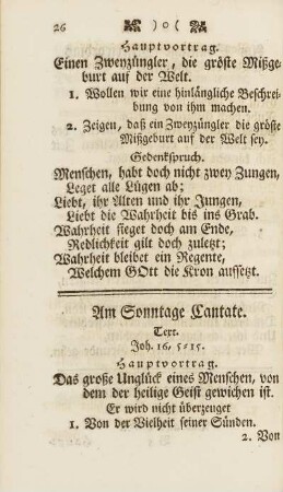 Am Sonntage Cantate