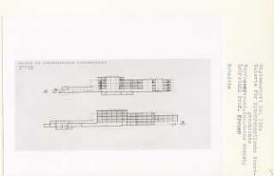 Galerie für Synchronoptische Kunstgeschichte, Berlin-Mitte (Diplomarbeit bei Willy Kreuer): Schnitte 1:200