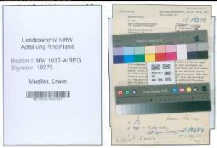 Entnazifizierung Erwin Mueller , geb. 00.00.0000 ()