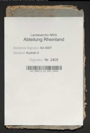 Bericht über die Beschaffenheit des Gustorfer Broichs und die dort Berechtigten