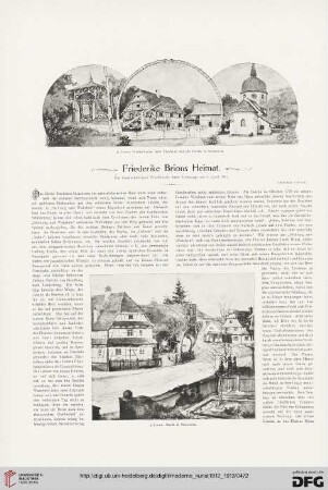 Friederike Brions Heimat
