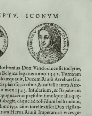 Porträtmedaillon der Jeanne d'Albret, Königin von Navarra