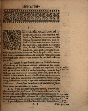 De fine hominis secundum disciplinam philosophiae Eleaticae et Pyrrhonicae, cum aliorum, tum Democriti inprimis