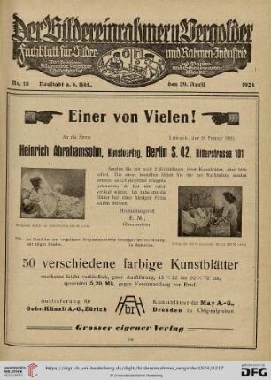 Nr. 18 (29. April 1924)
