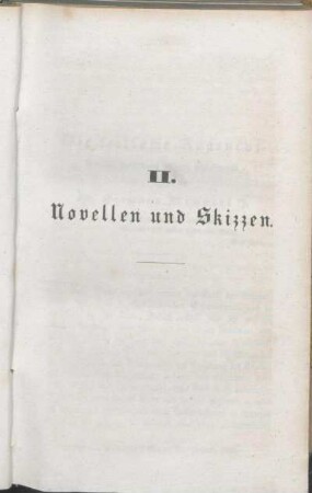 II. Novellen und Skizzen.