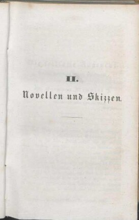 II. Novellen und Skizzen.