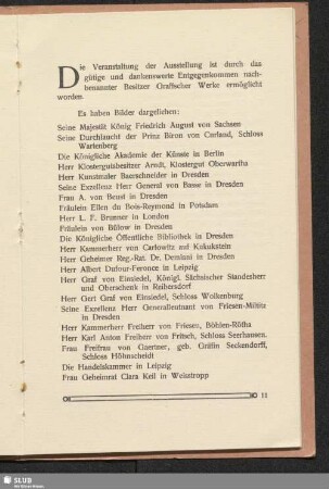 [Verzeichnis der Leihgeber]