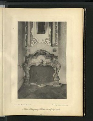 Schloss Ludwigsburg. Kamin im Spielpavillon