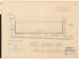 Reichsluftfahrtministerium, Berlin: Blumenkästen L2-L4 (Anbauten): Grundrisse 1:20, 1:2, Schnitt 1:2