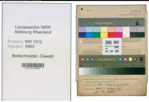 Entnazifizierung Oswald Bretschneider , geb. 17.12.1911 (Lehrer)
