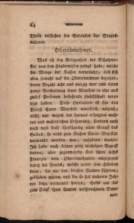 Obereinnehmer.