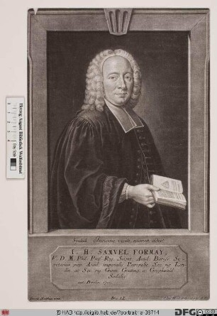 Bildnis Johann Heinrich Samuel Formey