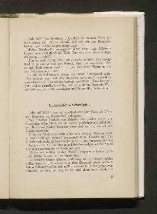 Unheimliches Schauspiel