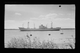 Cap Vilano (1955), Frachtschiff (reefer), Hamburg Südamerikanische Dampfschifffahrts-Gesellschaft A/S & Co KG (HSDG), Antwerpen, Bau-Nr. 896