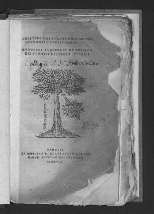 Philippi Melanchthonis de corrigendis studiis sermo