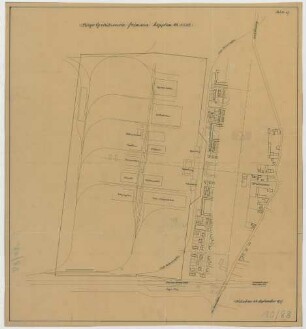 Fischer, Theodor; München; Bayerische Geschützwerke - Lageplan