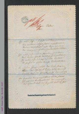 Gedicht von Louise Otto-Peters an August Peters