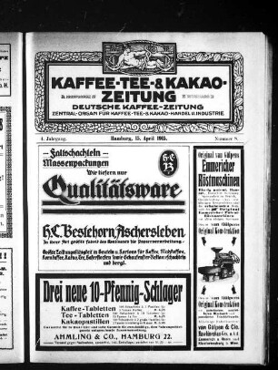 Nummer 8. 15. April 1915