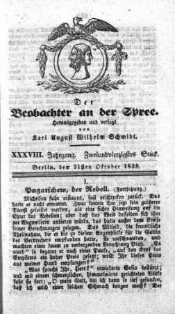 42. Stueck, 21. Oktober 1839
