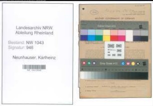 Entnazifizierung Karlheinz Neunhauser , geb. 15.01.1909 (Lehrer)