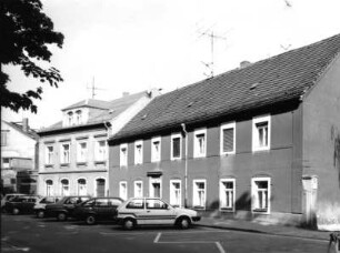 Großenhain, Mozartallee 7/9. Wohnhäuser (A. 19. Jh.). Straßenansicht