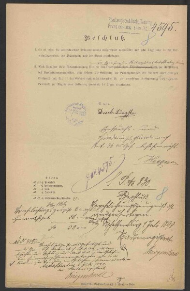 Ausstellung eines Verehelichungszeugnisses an den in Frammersbach
                     wohnenden Kaufmann Joseph Friedrich Koplitz - Verehelichung mit der
                     Restaurateuerstochter Anna, geb. Weisberger, aus Frankfurt / Main, 1898,
                     Verehelichung mit der Metzgermeisterstochter Amalie Katharina, geb.
                     Immerschitt, aus Aschaffenburg, 1902, Bürgerrechtsverleihung, 1902